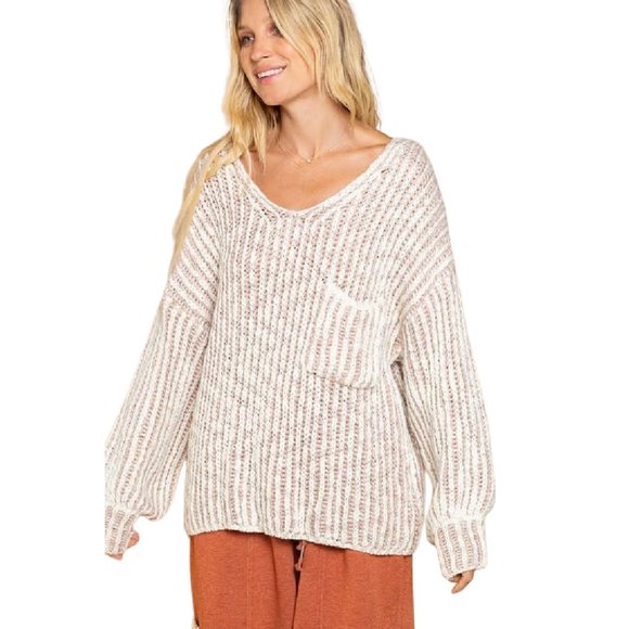 POL Clothing Mauve Cozy Slouchy and Comfy Oversize Sweater - Picture 2 of 3